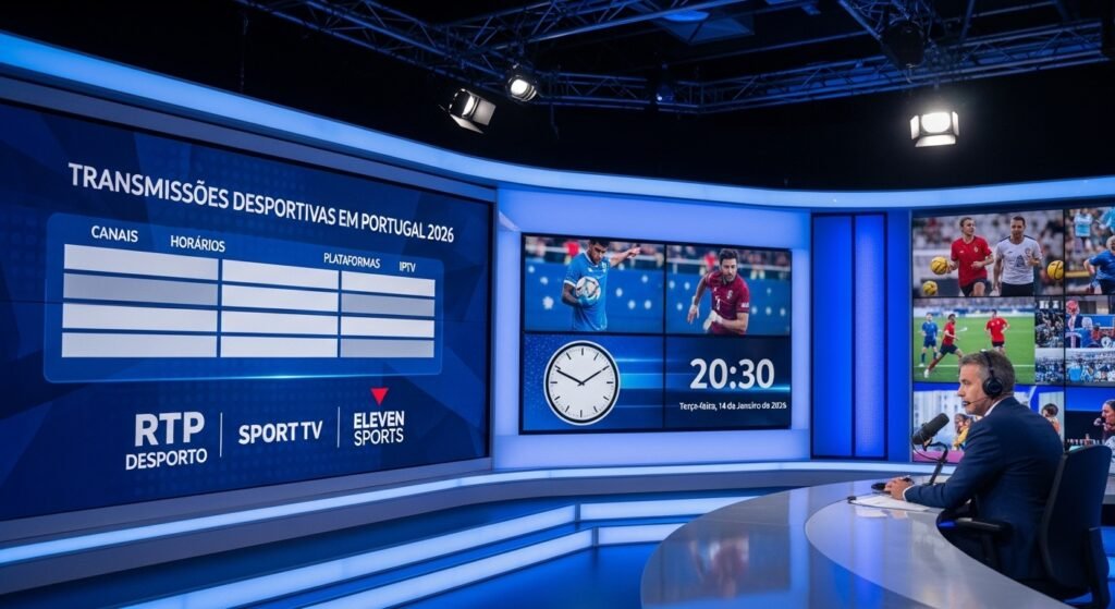 transmissões desportivas Portugal 2026