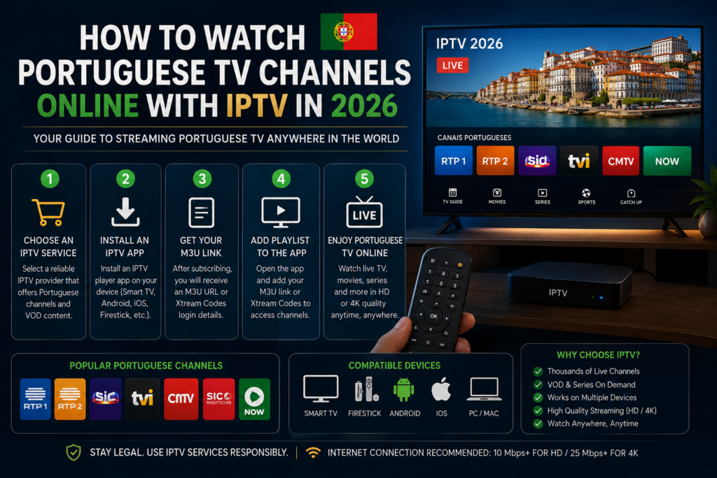 IPTV Canais Portugueses Online